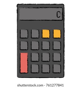 calculator device isolated icon