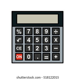 calculator device isolated icon vector illustration design