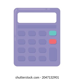 calculator device supply icon isolated