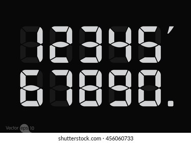 Calculator digital numbers.