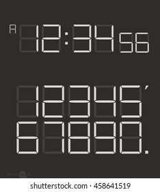 Calculator digital numbers.