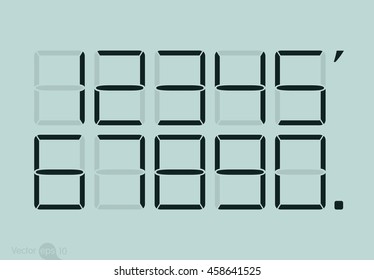 Calculator digital numbers.