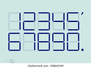 Calculator digital numbers.