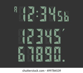 Calculator digital numbers.