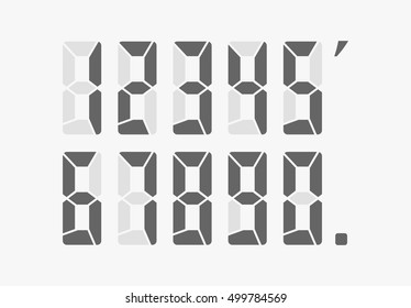 Calculator digital numbers.