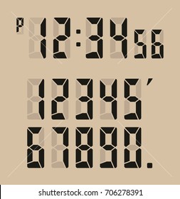 Calculator digital numbers.