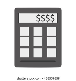 calculator with dollar sign , Vector illustration