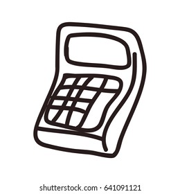 calculator doodle cartoon