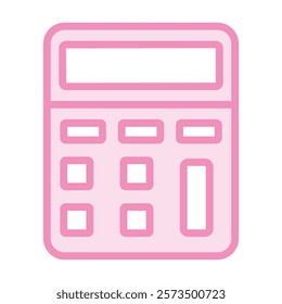 Calculator duotone line icon, editable vector icon, pixel perfect, illustrator ai file