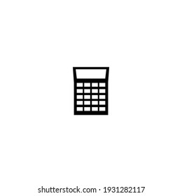 calculator e-commerce icon isolated white Background