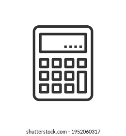 Vector de icono de educación de la calculadora.