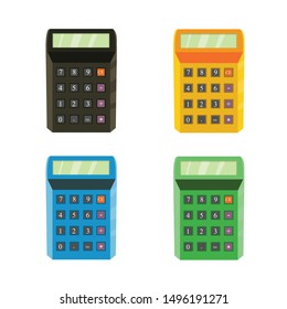 calculator electronic portable vector illustration