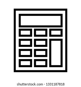 calculator favorites icon vector