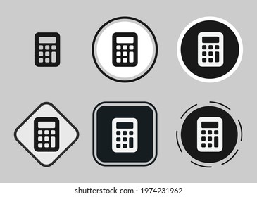 calculator fill icon . web icon set. Collection of high quality black outline logo for web site design and mobile dark mode apps. Vector illustration