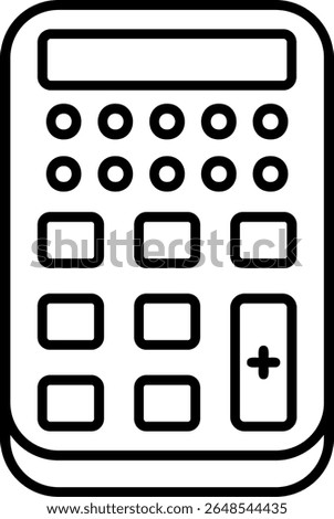 Calculator Filled Style Icon Design