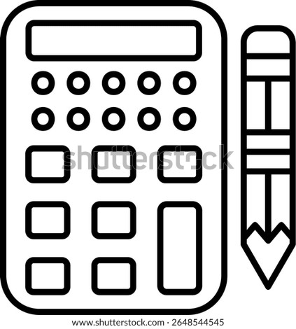Calculator Filled Style Icon Design