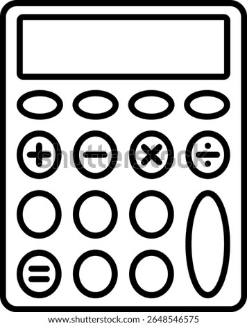 Calculator Filled Style Icon Design