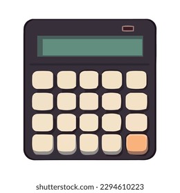 calculator finance on white background icon isolated