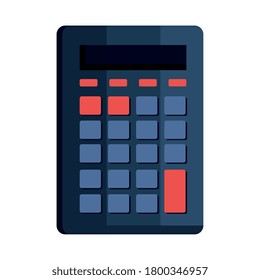 calculator finance sign in white background vector illustration design