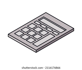 calculator financial flat icon vector
