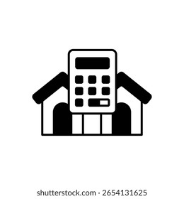 Calculadora Herramienta de matemáticas financieras Icono de relleno