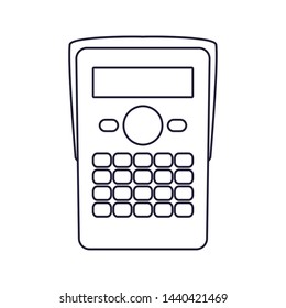 calculator financial on white background
