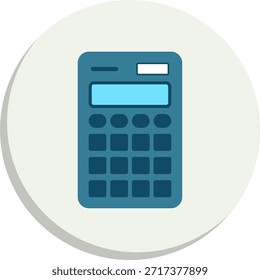 Ícone de Estilo de Círculo Plano da Calculadora