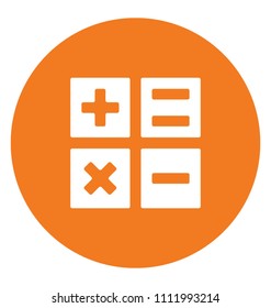 Calculator Flat Colored Icon