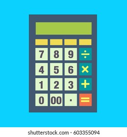 Calculator Flat Design Icon
