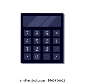 Calculator flat design icon vectors 