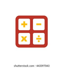 calculator flat design logo and icon 