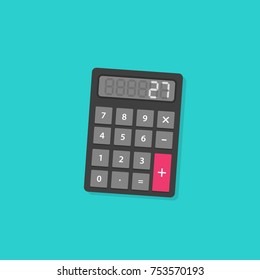 Calculator, flat design, vector eps10 illustration
