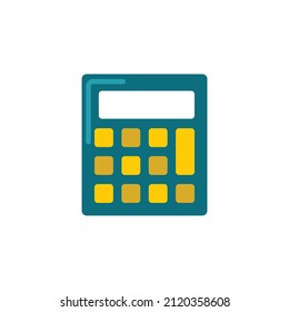 Calculator Flat Icon - Back to School Icon Vector illustration.