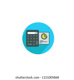 Calculator flat icon design