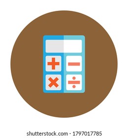 Calculator flat icon design vector Eps10