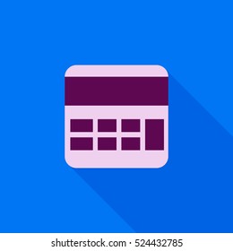 calculator flat  icon illustration isolated vector sign symbol 