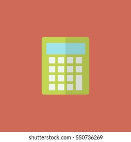 Calculator flat icon illustration isolated vector sign symbol
