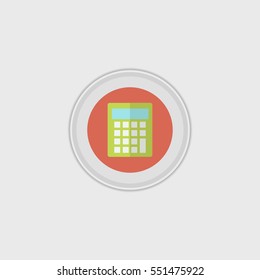 Calculator flat icon illustration isolated vector sign symbol