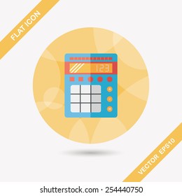 calculator flat icon with long shadow,eps10