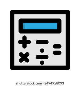Calculator Flat icon. technology for accountants and finance. suitable for interfaces, websites, UI and mobile apps.