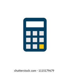 calculator flat icon use for web ui - ux asset, pictogram, presentation, infographic