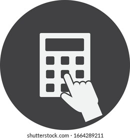 calculator flat icon vector design Eps10