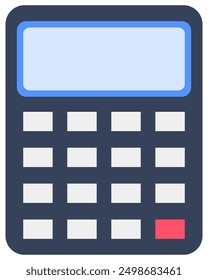 Calculator flat icon vector design isolated on white background.