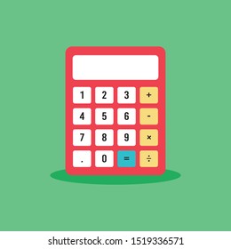 Calculator Flat Icon Vector Illustration
