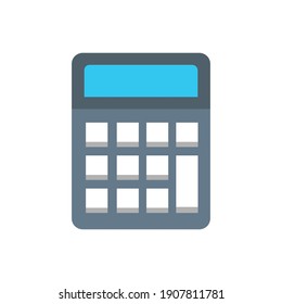 Calculator with flat icon vector illustration