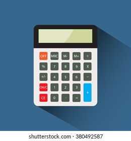 calculator flat icon vector illustration eps 10