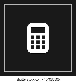 calculator flat icon. calculator vector illustration