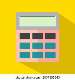 Vector de icono plano de calculadora, vector de diseño de inspiración de icono de calculadora plana moderna.