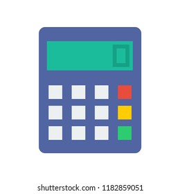 Calculator flat icon. You can be used Calculator icon for several purposes like: websites, UI, UX, print templates, promotional materials, info-graphics, web and mobile phone apps.