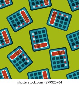 calculator flat icon,eps10 seamless pattern background
